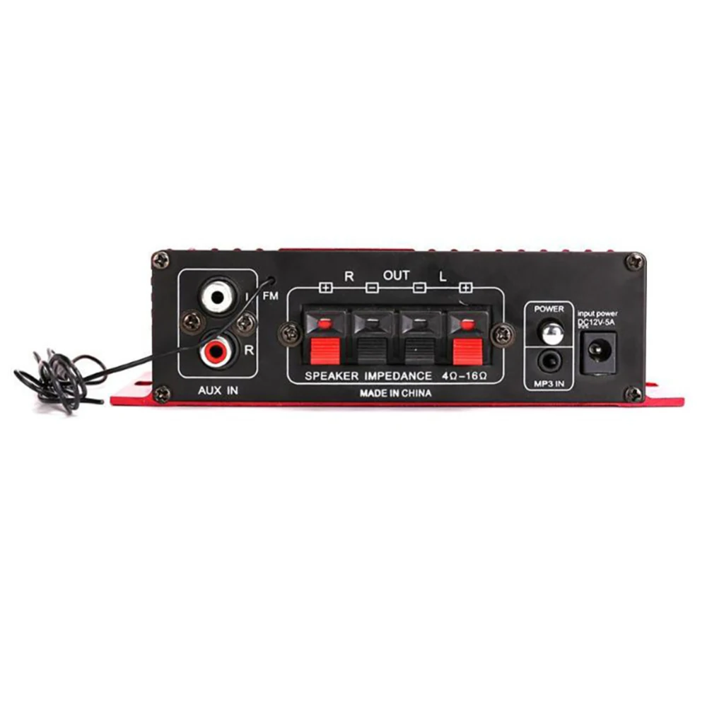DC 12 В мини усилители аудио hifi стерео звук автомобиля Bluetooth микрофон усилитель мощности интеллектуальный аудио усилитель