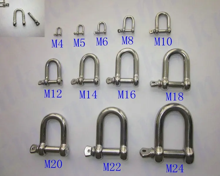 Оптовая торговля высокая прочность морская оснастка нержавеющая сталь 316 D и Dee