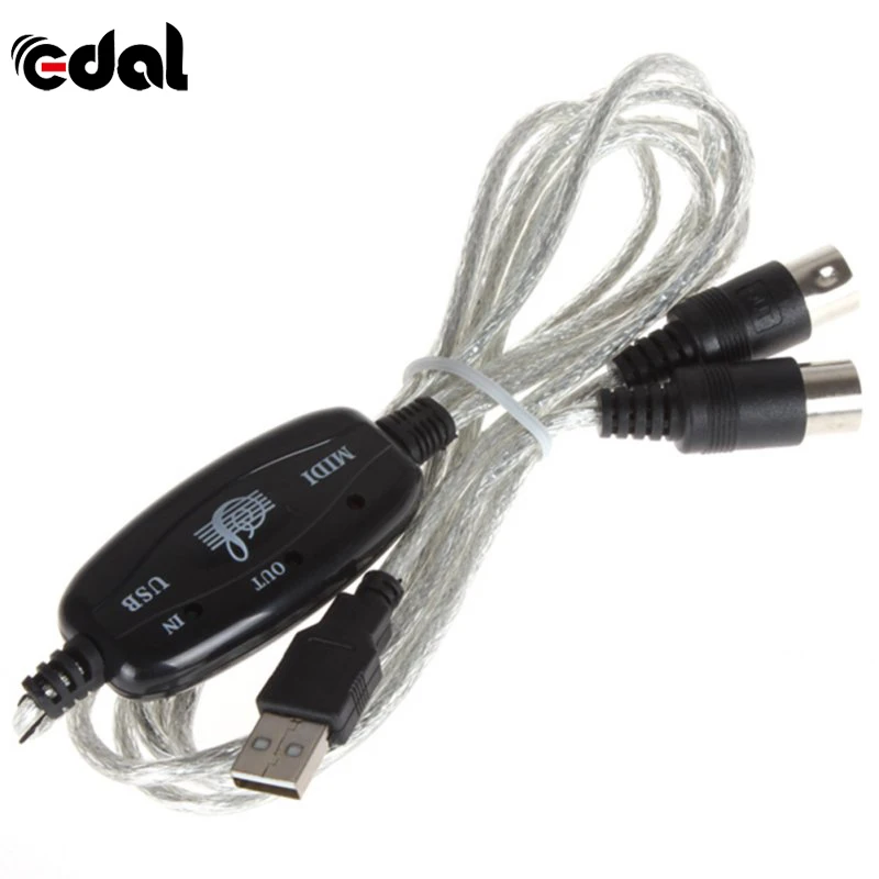 EDAL Nice Hot 5-Pin MIDI Cable line Music Editor To USB Keyboard D66 | Электроника