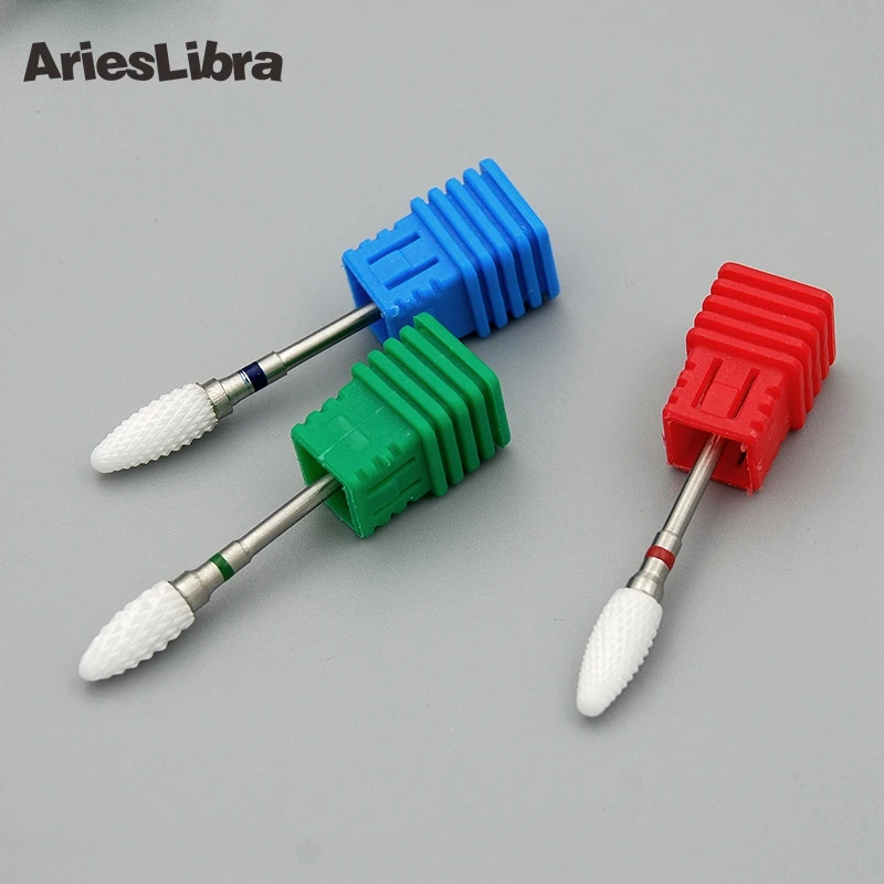 Керамическая насадка для маникюра и педикюра arislibra 2 шт. фреза электрической