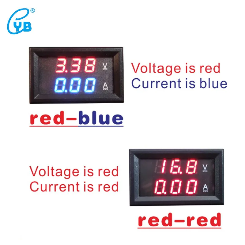 YB27VA DC0-100V Вольтметр Амперметр светодиодный Дисплей DC20A 50A 100A 200A 300A 500A 1000A цифровой светодиодный Напряжение измеритель величины тока черный, белый цвет