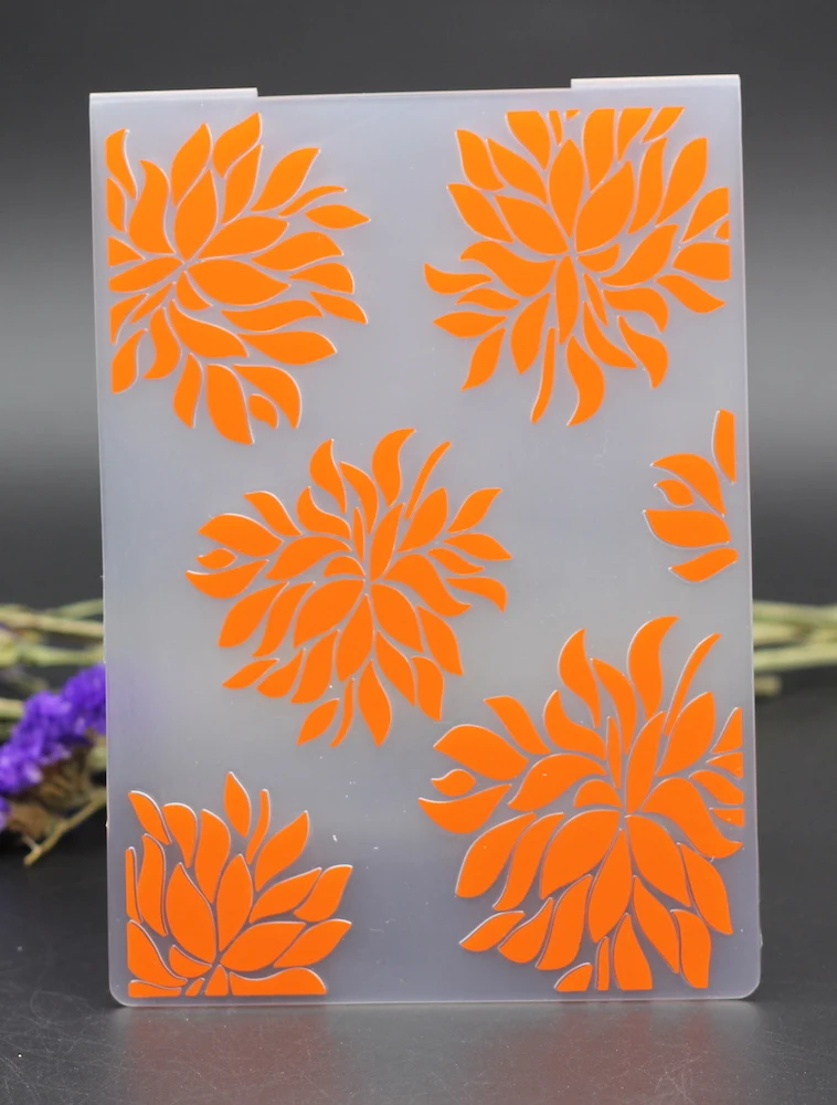 PLASTIC EMBOSSING FOLDERS flower romantic sunflower DIY scrapbook album card gift packing decoration cutting dies paper craft | Дом и сад