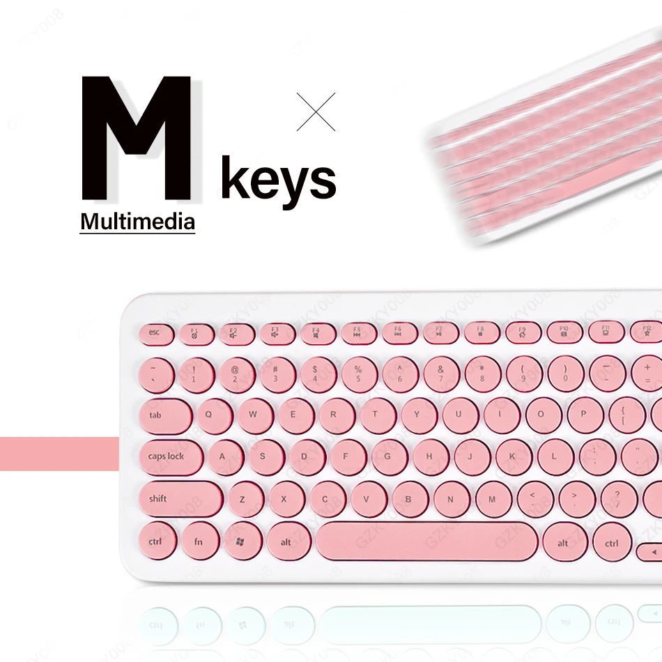 Мембранная круглая клавиатура 96 клавиш Водонепроницаемая из АБС пластика с