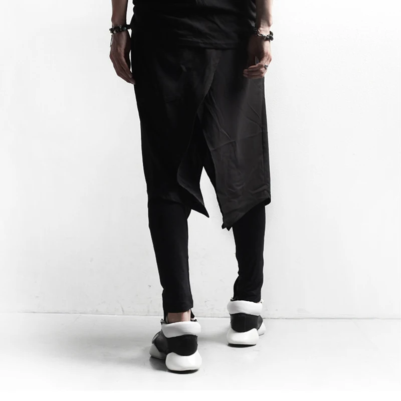 Pants Men Personalized Costume Gothic Men's Culottes Boot Cut Jeans Clothes 2020 Pantalon Homme Trousers Skirt | Мужская одежда