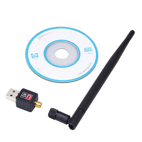 USB беспроводной Wifi адаптер с антенной 5 дБ 150 Мбит/с LAN сетевой карты портативный