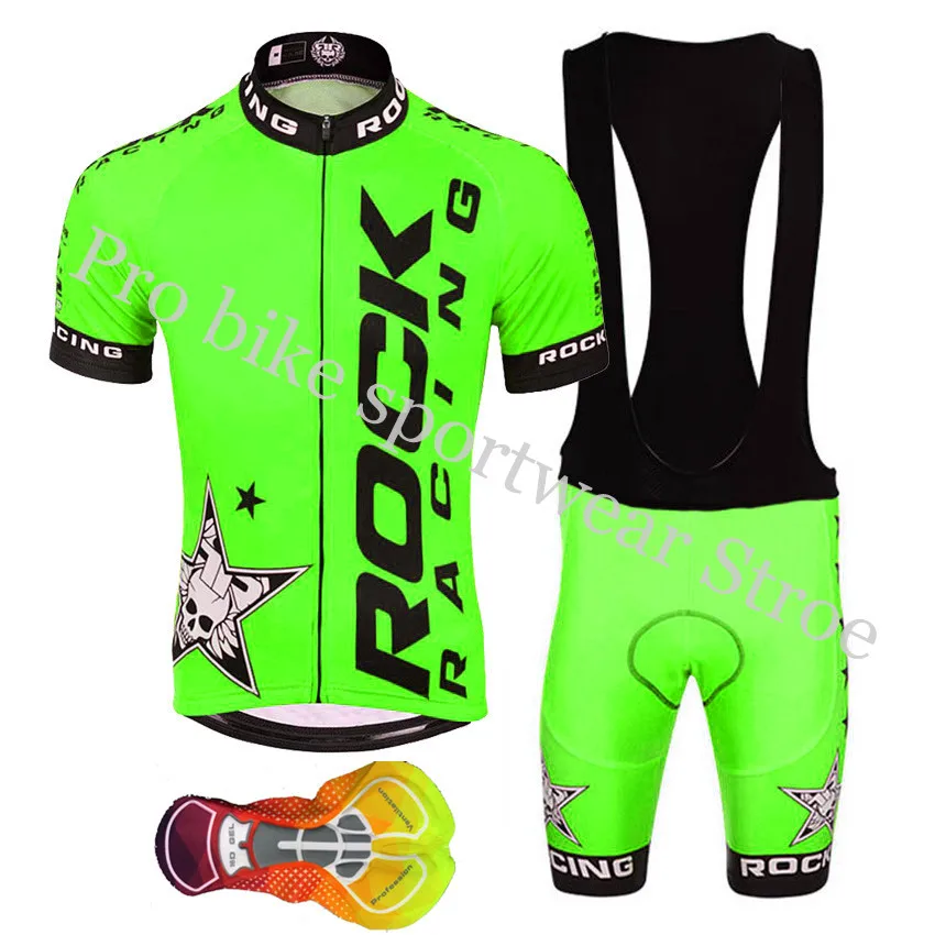 Cycling jersey set16 Rock Racing Man быстросохнущая велосипедная футболка Летняя одежда для велоспорта с короткими рукавами комплект Ropa велосипедная майка MTB велосипедная одежда - Цвет: Cycling jersey set16