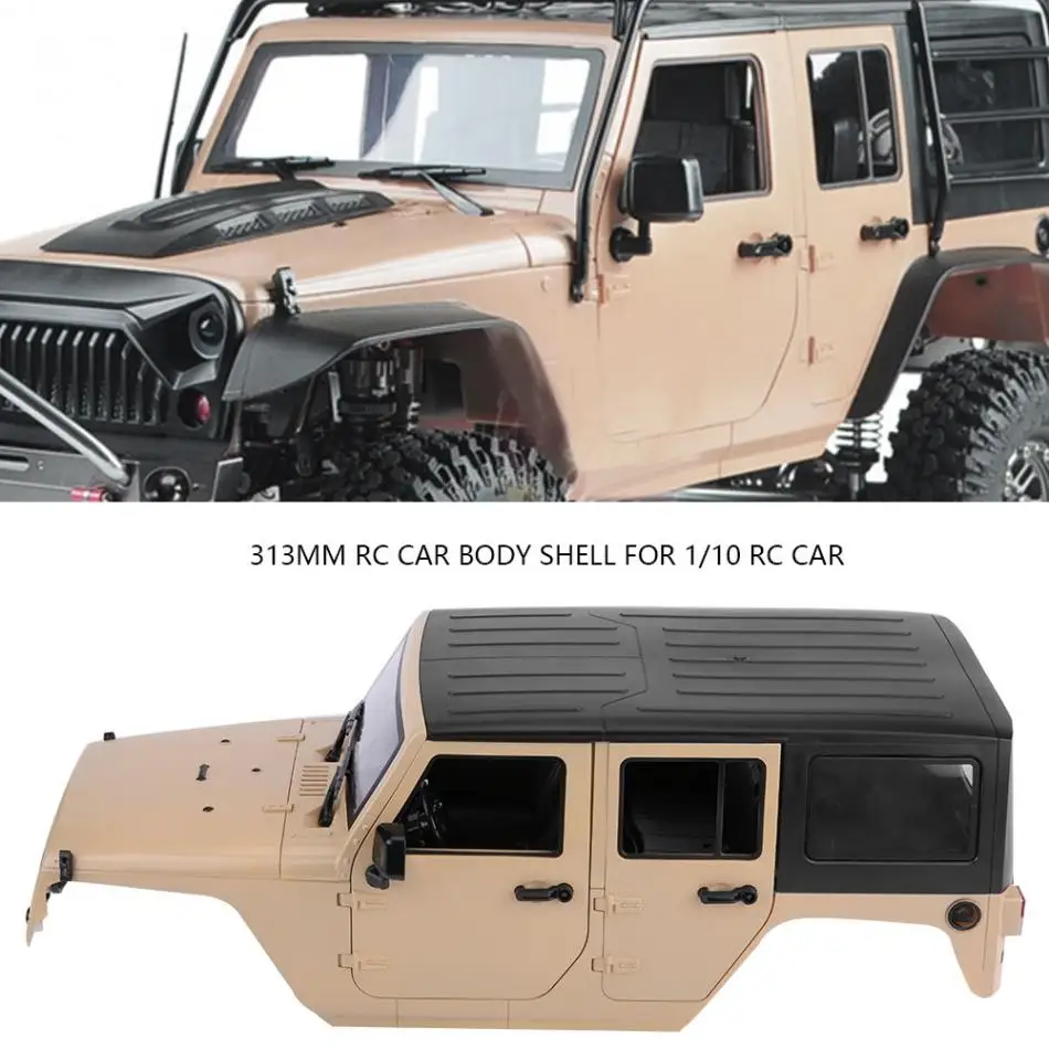 Корпус кузова автомобиля 313 мм для Jeep Wrangler SCX10 D90 D1/10 Kit 110 RC гусеничный автомобиль с