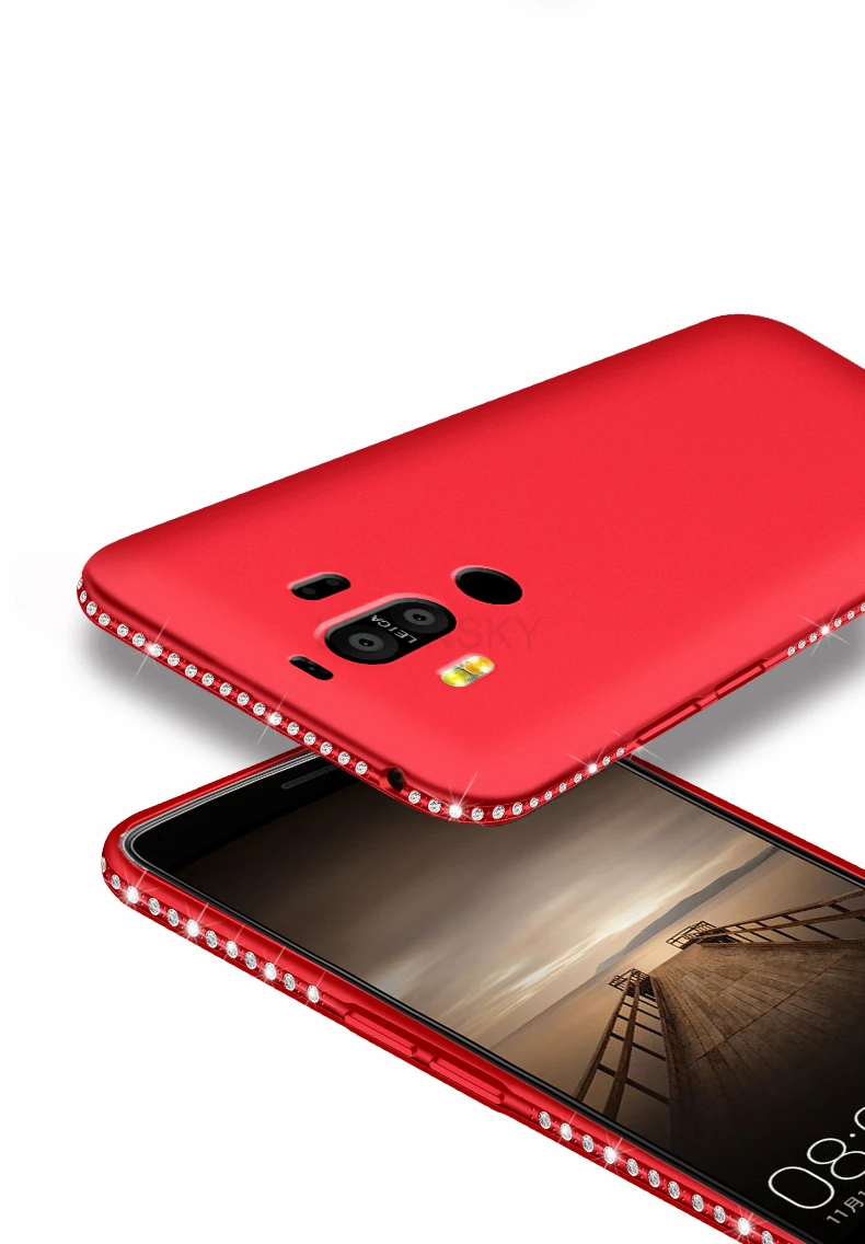 Роскошные Стразы силиконовый чехол для huawei Y9 Nova 3 3i P20 P8 P9 Lite Коврики 10 20 Pro P smart чехол на honor 7c 8 9 вид 10