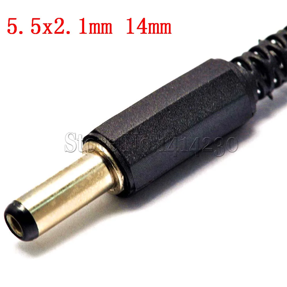 

10Pcs DC Plug Male Electrical Socket Outlet DC-022 DC-005 DC-025M DC Power Jack 5.5X2.1MM 5.5*2.1 5.5*2.5mm 5.5x2.5m length 14mm