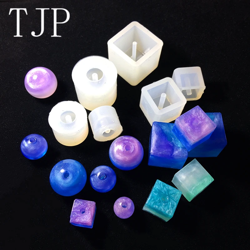TJP DIY Прозрачная силиконовая форма для ожерелья бусы с подвесным отверстием