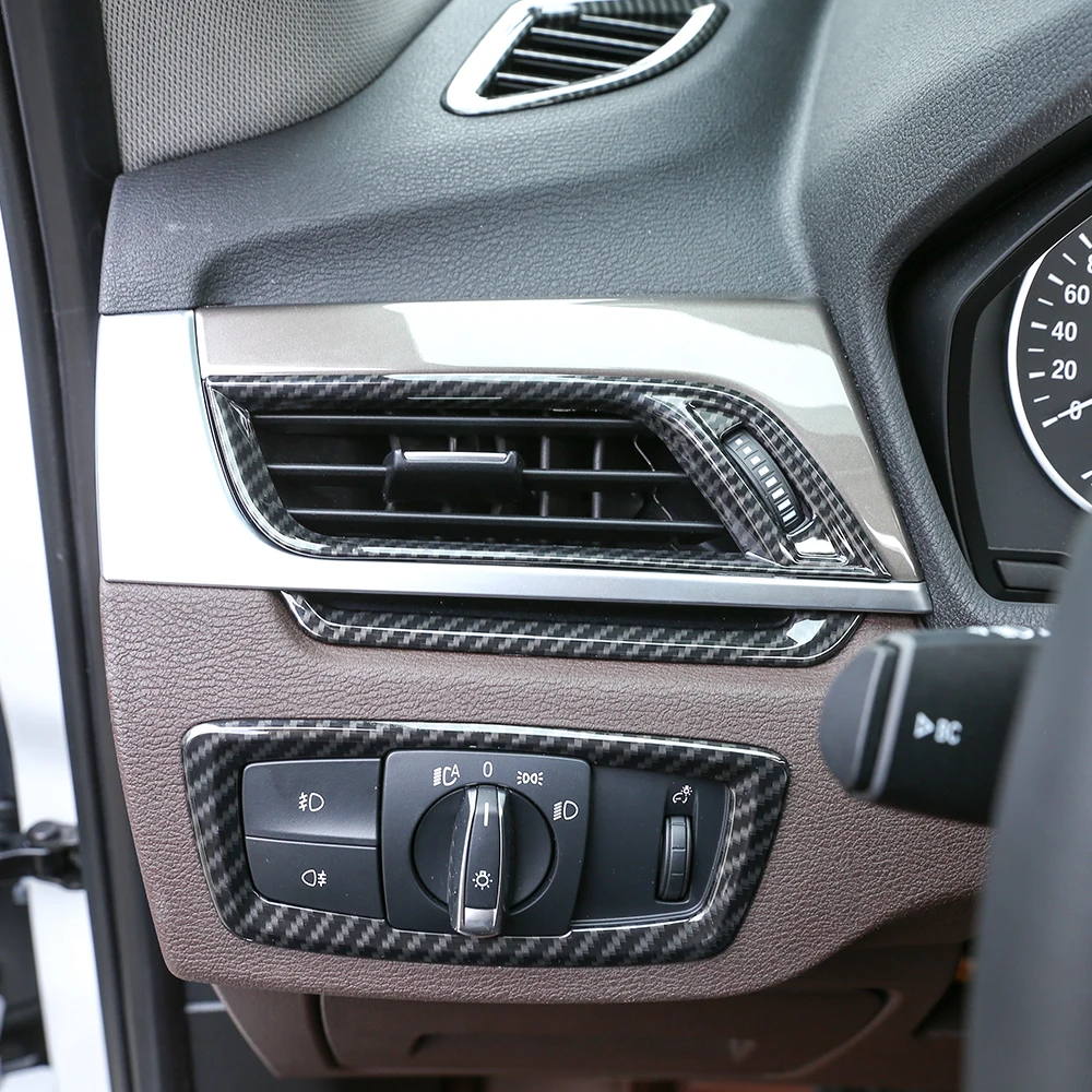 4 шт. углеродное волокно для BMW X1 f48 2016-2018 автомобильный АБС-пластик хромированный