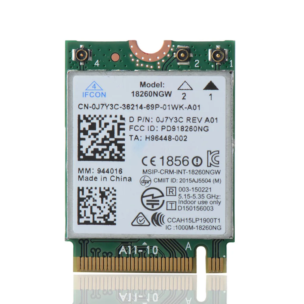 Для Intel 18265NGW беспроводной NGFF трехдиапазонный 867 Мбит/с 802 11ac Bluetooth 4 2 M. сетевые
