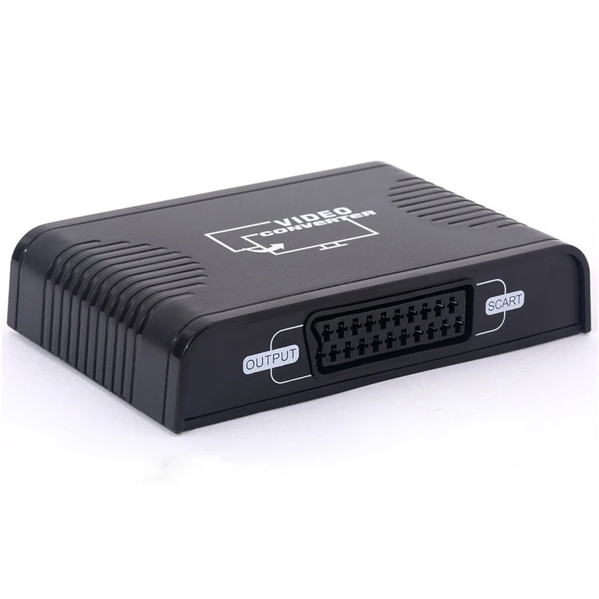 

New HDMI to SCART Composite Video Converter Adapter 1080P Video Audio Upscale Converter AV Signal Adapter HD Receiver TV DVD