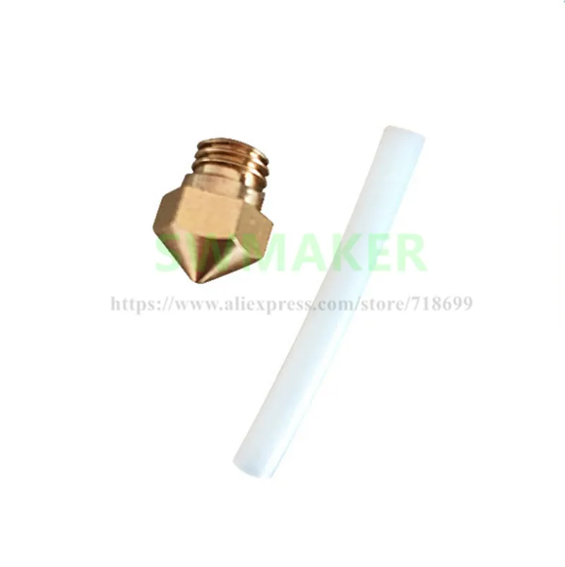 Сменная насадка SWMAKER MK10 размер сопла 0 4 мм 1 75 с PTFE трубкой для Wanhao/Flashforge запасные