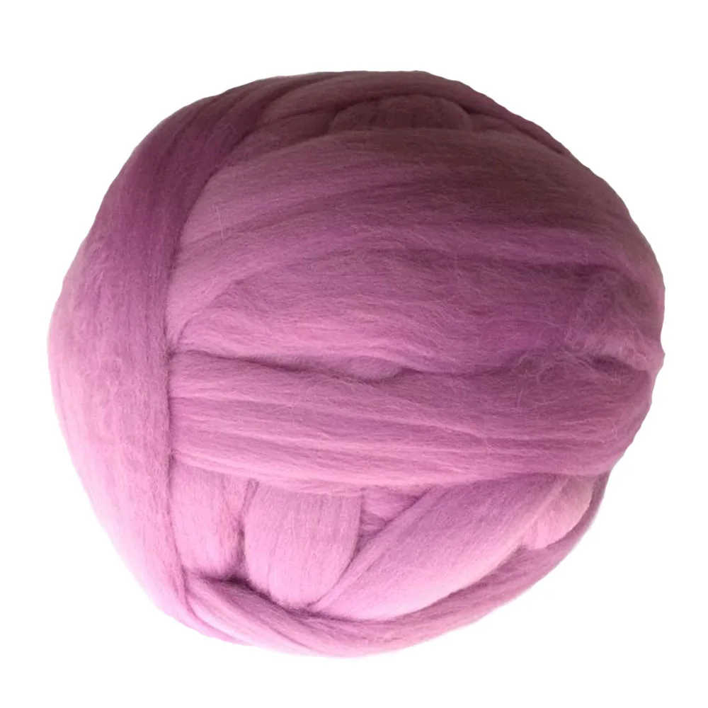 light purple 1000 г/шт. Новая высококачественная супер массивная Мериносовая шерстяная пряжа гигантская прядильная шерсть для рук вязаные одеяла свитера с шарфами - Цвет: light purple
