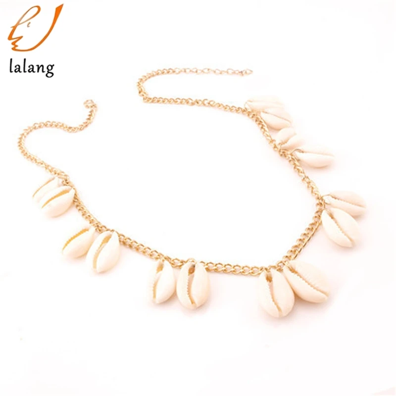 Женское модное минималистичное ожерелье с подвеской в форме ракушки ювелирное