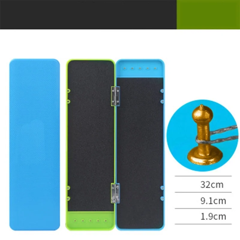 blue-32 cm Открытый антиударный Органайзер ABS крючок для хранения приманки портативный практичный двойной слой рыболовные снасти коробка Профессиональный легкий - Цвет: blue-32 cm