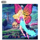 Полная квадратная Алмазная вышивка, девушка Ангел из мозаичного стекла 5D Вышивка крестом алмазная живопись 