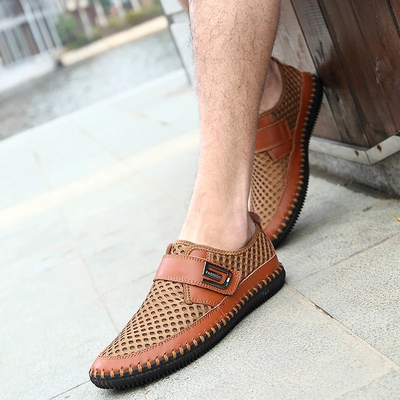 SHARCPCLAW/Летняя мужская обувь дышащая повседневная без шнуровки серые зеленые