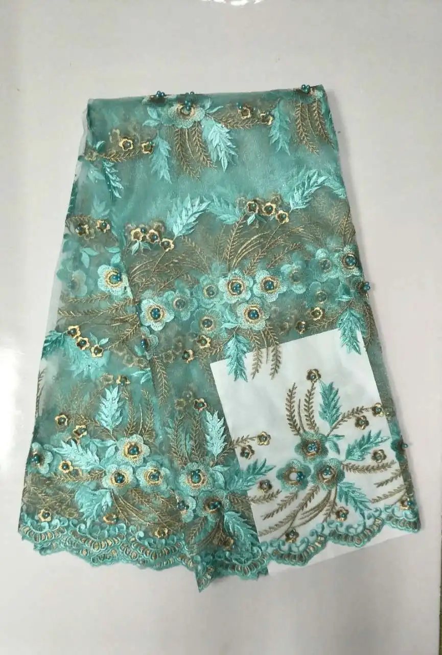 MAIGALAN 2017 Embroidery French Lace Fabric High Quality African Materials Nigerian Tulle Mesh SML756-1 | Дом и сад