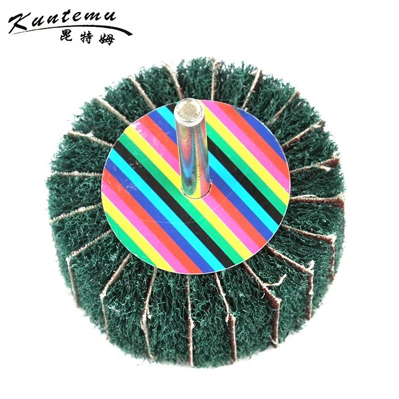 

10PCS Scouring Pad Polishing Head With Sandpaper For Wood Metal Polishing