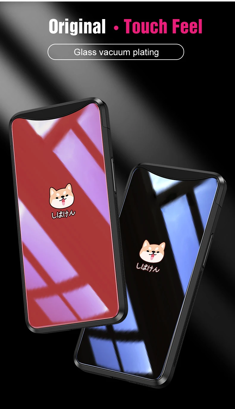 Чехол VPOWER OPPO Find X из закаленного стекла для OPPO Find X Чехол 6,42 ''чехол s роскошный цветной бампер FindX Fundas