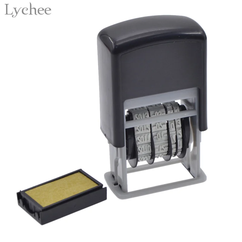Lychee Life 1 шт. самозаливающаяся штамп с датой штамп для скрапбукинга DIY самозаливающаяся штамп для детей