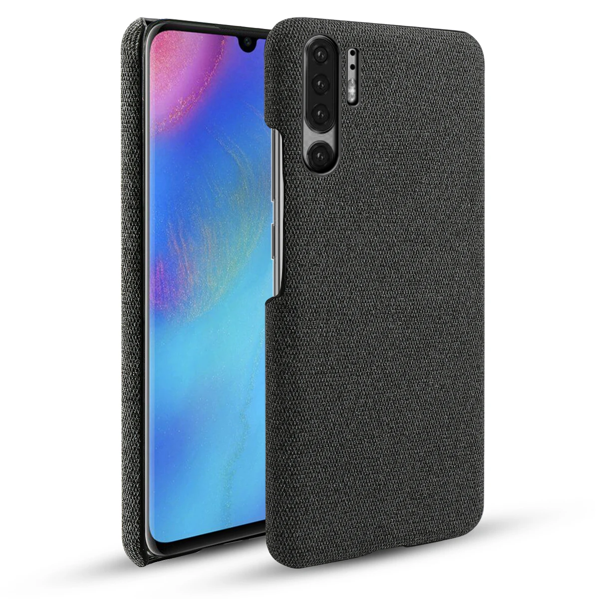 Для huawei P30 Pro Чехол huawei P30 Lite чехол тонкий жесткий PC тканая ткань текстурированная ткань чехол для huawei mate 30 Pro противоударный