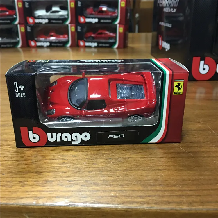 Burago 1: 64 1:43 литье под давлением автомобиля сплава мальчик ребенок автомобиль игрушки модель полный набор для ферраридала с оригинальной коробкой для детей подарок