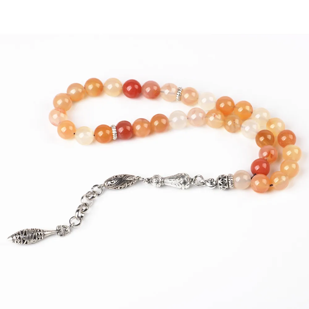 Магазин Tasbih 10 мм агатовый камень Бог мумед кристалл masbaha исламские молитвенные