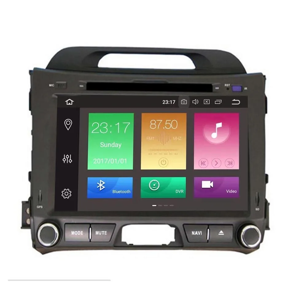 Автомобильная стерео-система 8 дюймов IPS Android 10 для Kia Sportage 2010-2014 GPS-навигация FM DVD