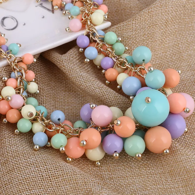 Новый брендовый дизайн ожерелье чокер ручной работы цветные бусы украшение Joker