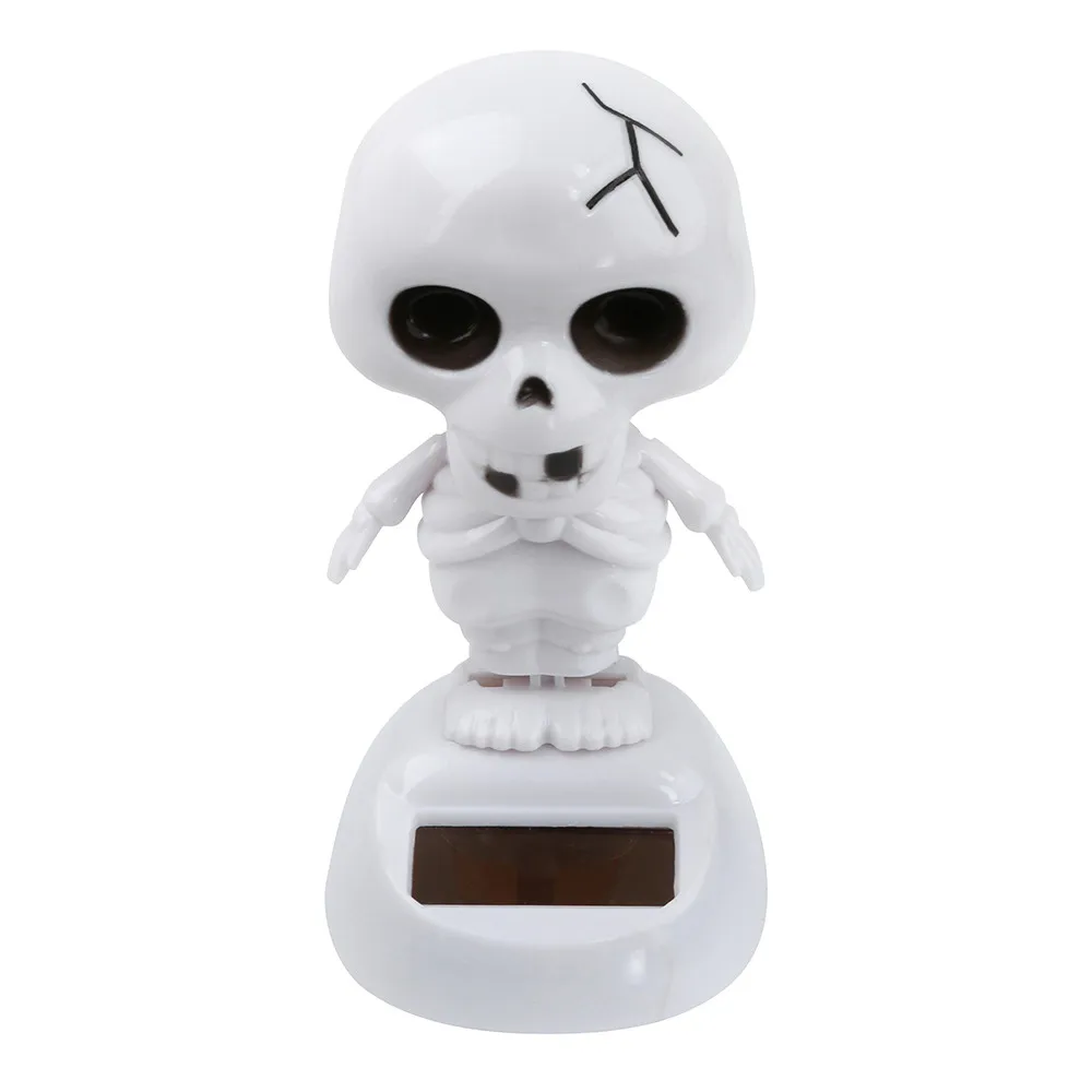 B На солнечных батареях танцы Хэллоуин качающийся анимированный Bobble Танцующая игрушка автомобиль Декор Солнечный креативный качающийся украшения J05 - Название цвета: B