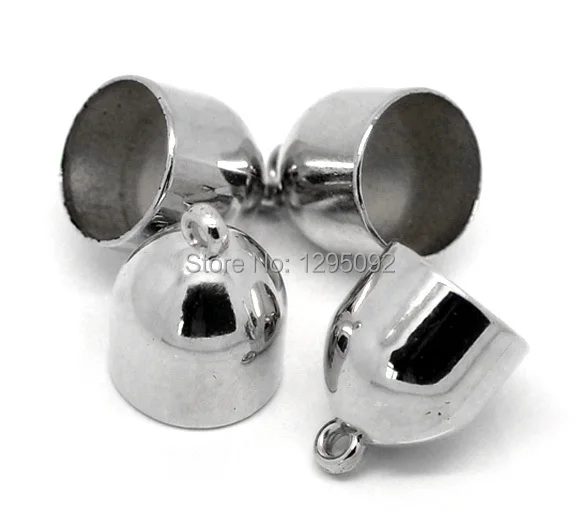 120 шт Серебряный тон обернуть шарф бусины колпачок капель компонент 27x21 мм (1-1/8