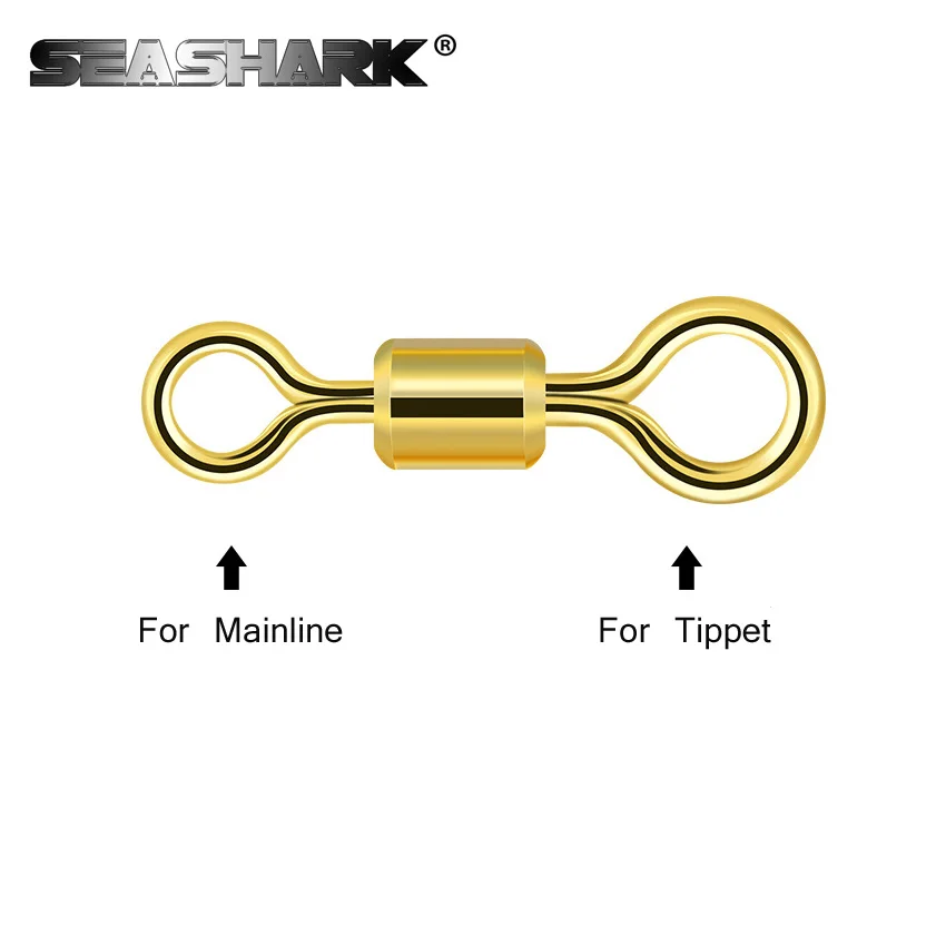 SEASHARK 100 шт./компл. тип столбца вращающееся кольцо Подшипник Поворотные Рыбалка