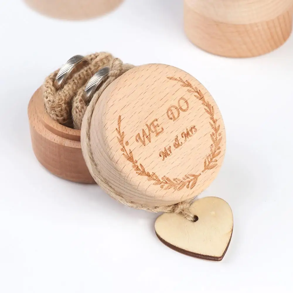 Ring Box OurWarm DIY деревенская Свадебная деревянная доска для сообщений конфетный бар держатель карты коробка кольцо коробка подарок для гостей вечерние сувениры Свадебные украшения - Цвет: Ring Box