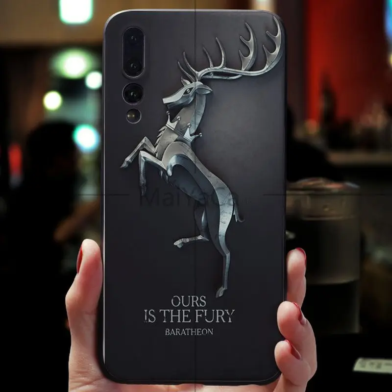 Чехол для телефона MaiYaCa GAME OF THRONES черный чехол из ТПУ Huawei honor 9 10 V9 V10 P9 P10 P20
