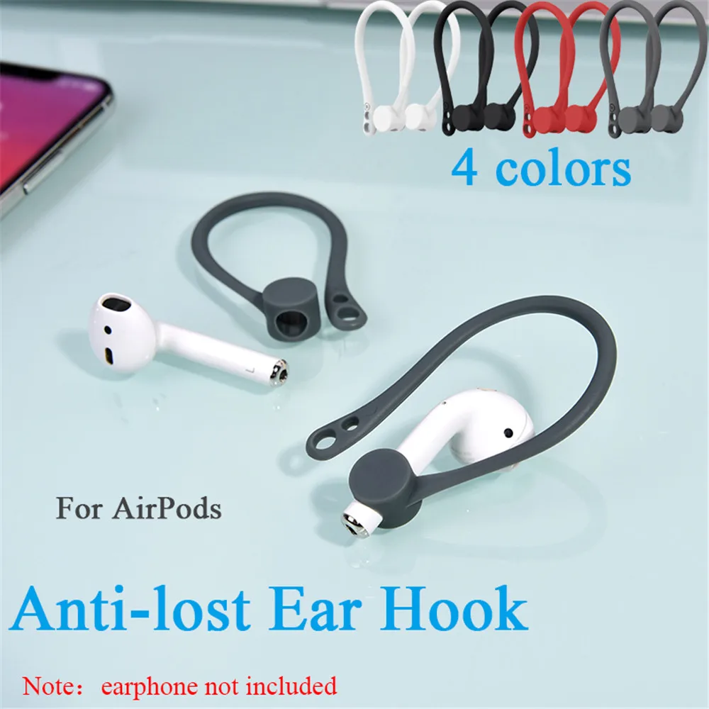 Silicone Wireless Earphone AirPods Protective Accessories Protector Earhooks Sports Anti-lost Ear Hook For Apple Case | Электроника