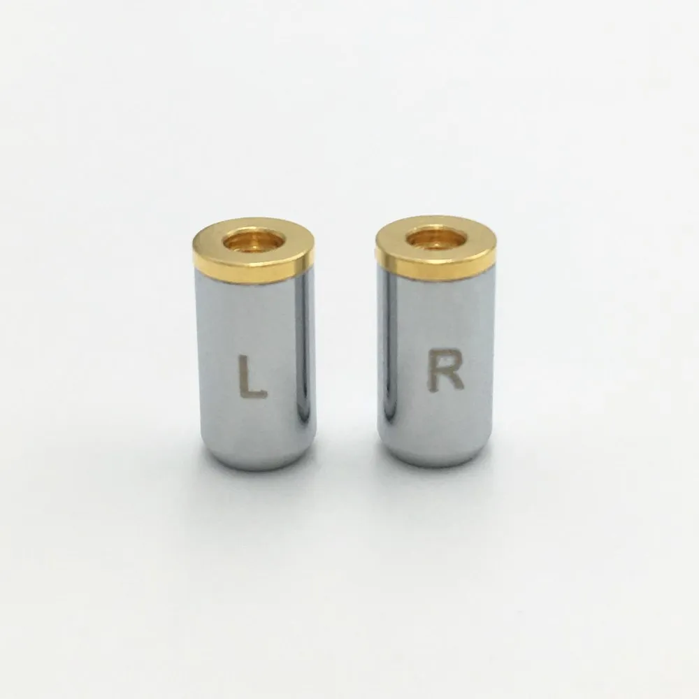 1 пара MMCX гнездо Позолоченный разъем для наушников припой разъем для Shure ED5 SE535 Прямая форма DIY разъем - Цвет: Silver