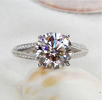 3ct factory sale brilliant diamond engagement ring platinum 950 jewelry wedding ring