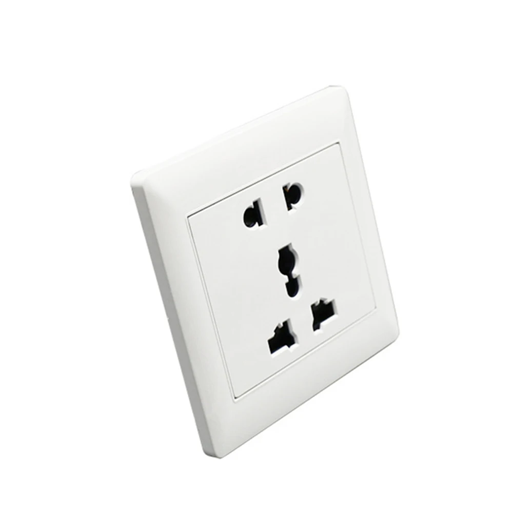 Универсальная электрическая розетка переменного тока с 5 отверстиями панель