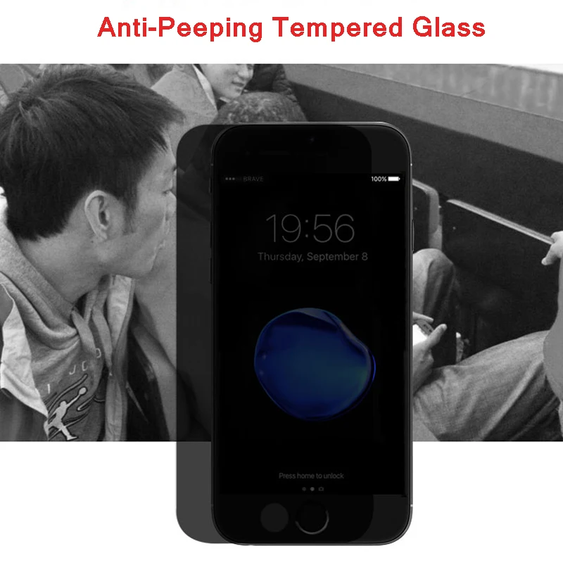 OMG защита от подглядывания экрана закаленное стекло для iphone 5 5S SE 5C Защитная