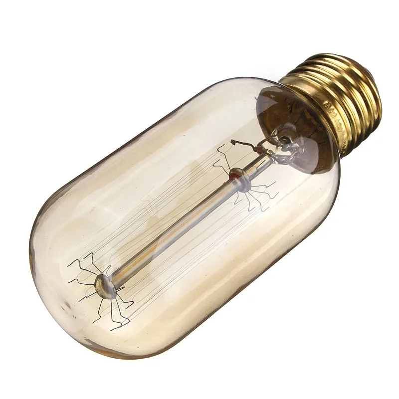 Новый T45 Ретро Винтаж Эдисон лампы 110V/220V 60W E27 накаливания прямой арт Edison
