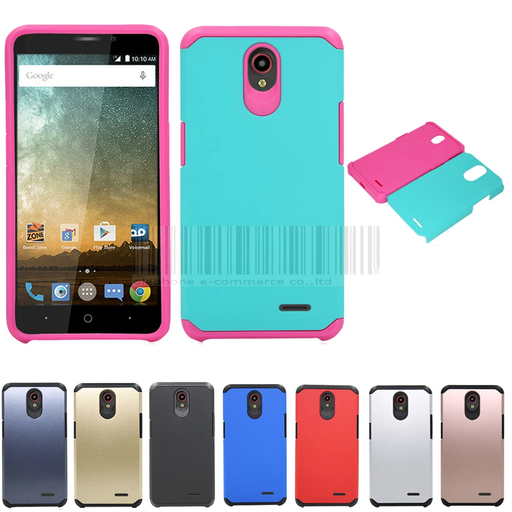 Сверхпрочный тонкий гибридный ударопрочный защитный чехол 2 в 1 жесткий для ZTE