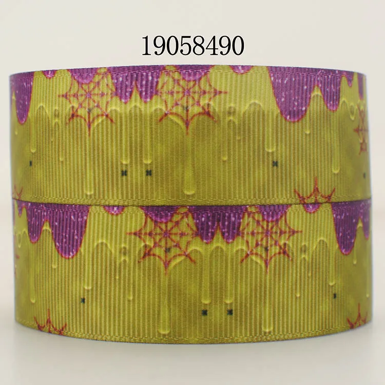 10 ярдов разные размеры лента в рубчик с рисунком на Хэллоуин дни 19058479|Ленты для