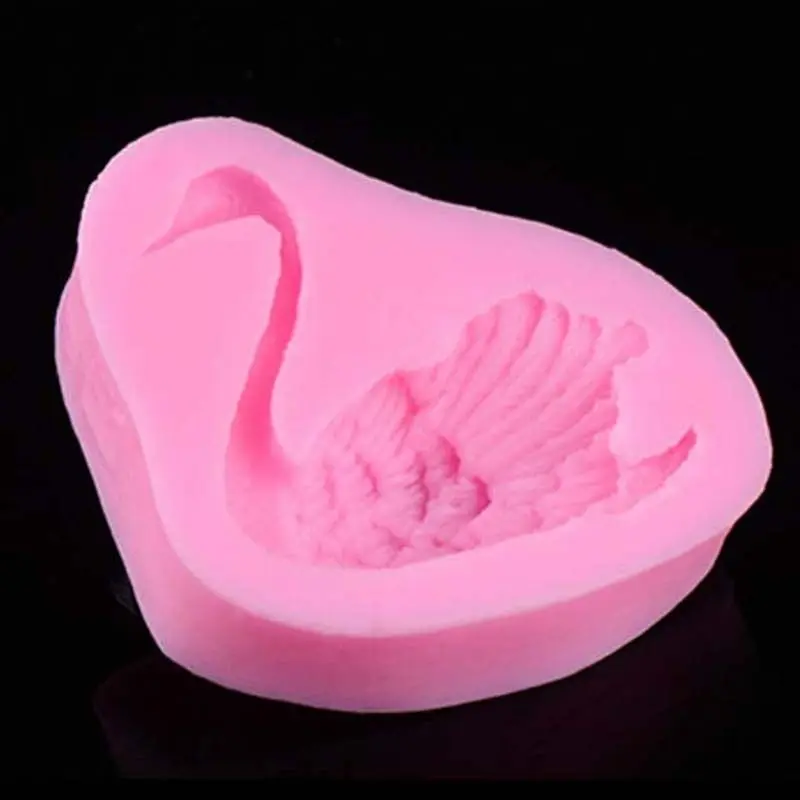 Силиконовая форма для пищевых продуктов 3D Лебедь силиконовая мыла торта|silicone soap