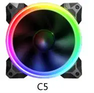 

SAHARA Cooling Fan Pirate Series CPU Radiator Computer Chassis Fan Multi-Function Color Radiator Fan C5 Turbo Rainbow Edition