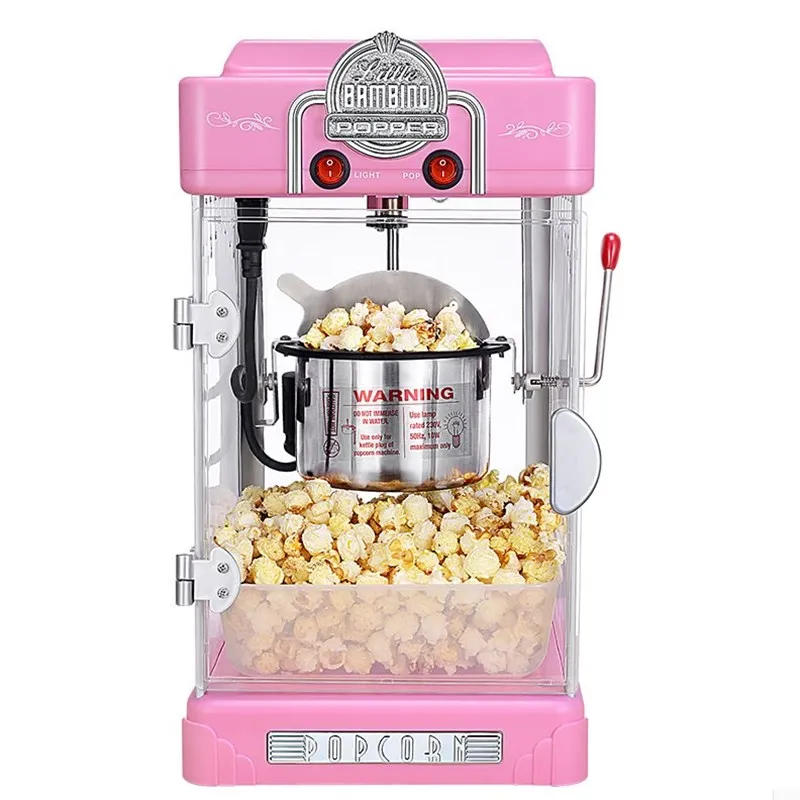 

Электрическая машина для приготовления попкорна, домашняя и коммерческая небольшая полностью автоматическая антипригарная сковорода