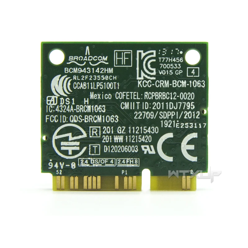 Плата Broadcom BCM943142HM BCM943142 150 Мбит/с Mini PCI E беспроводная карта Wlan 802.11b/g/n Wi Fi Bluetooth 4 0