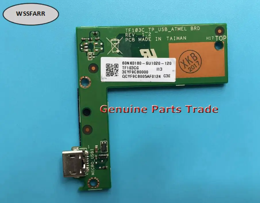 Оригинальная плата зарядного устройства TF103C _ REV1.2 USB сенсорная Плата управления